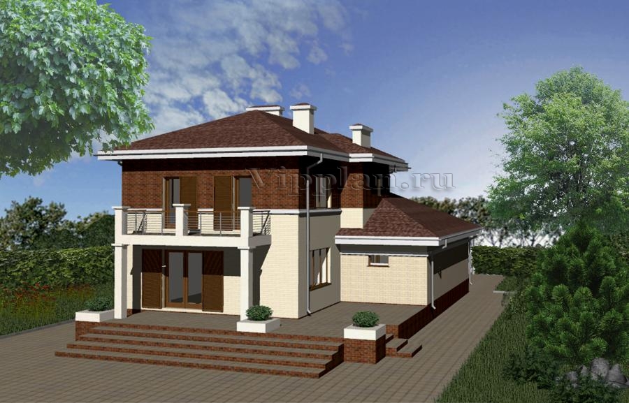 Двухэтажный дом из керамзитобетона