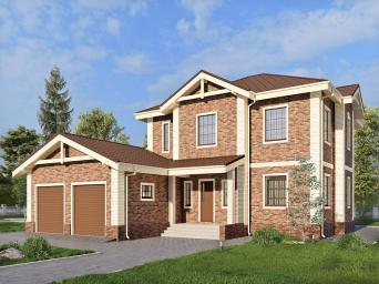 Двухэтажный дом с подвалом, гаражом и четырьмя спальнями